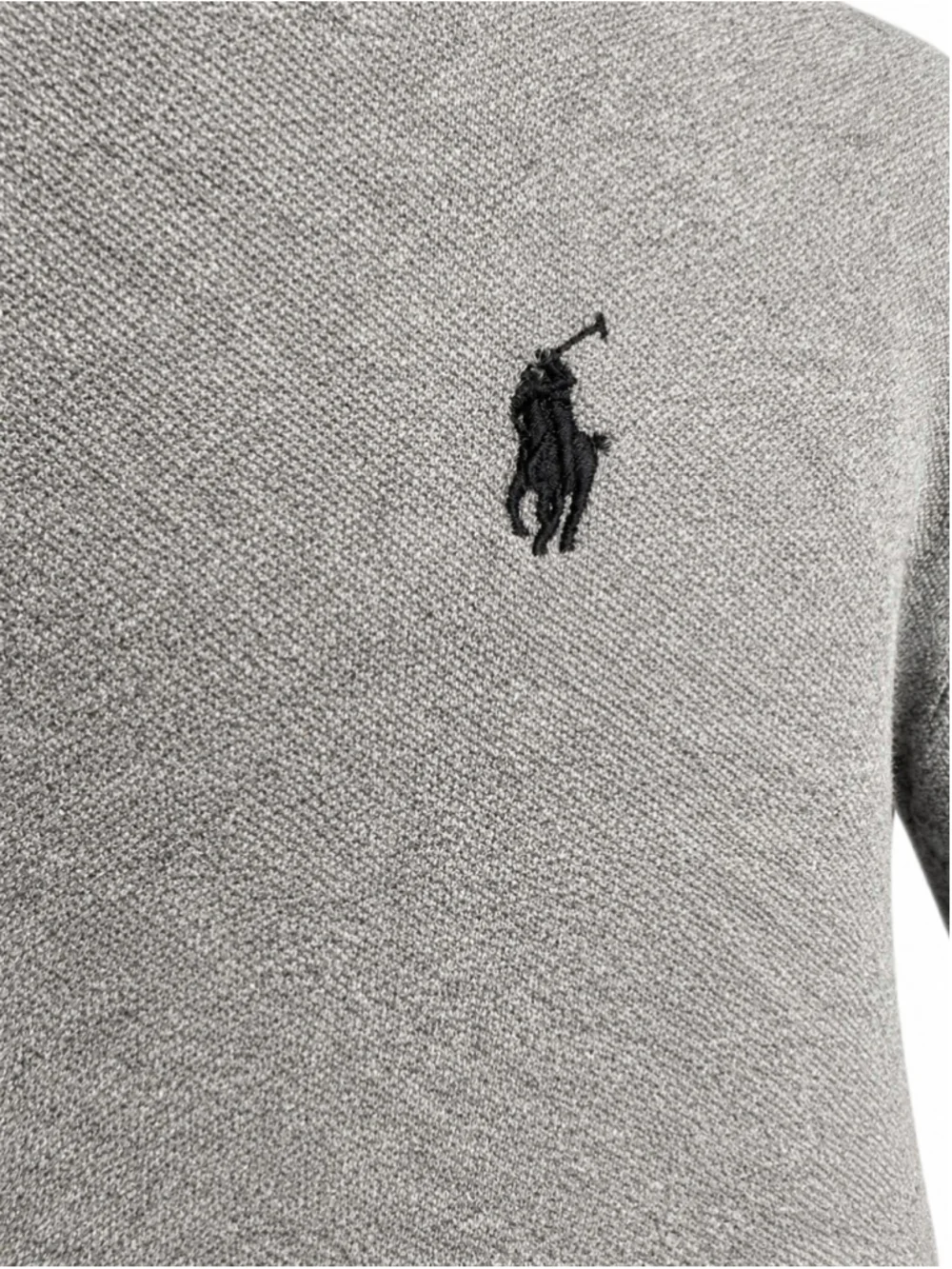 Men's Polo Ralph Lauren Custom Slim Fit Polo Shirt XL Grey Black